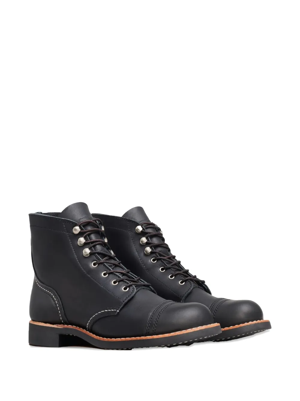 Red Wing Shoes Iron Ranger leather lace-up boots Black