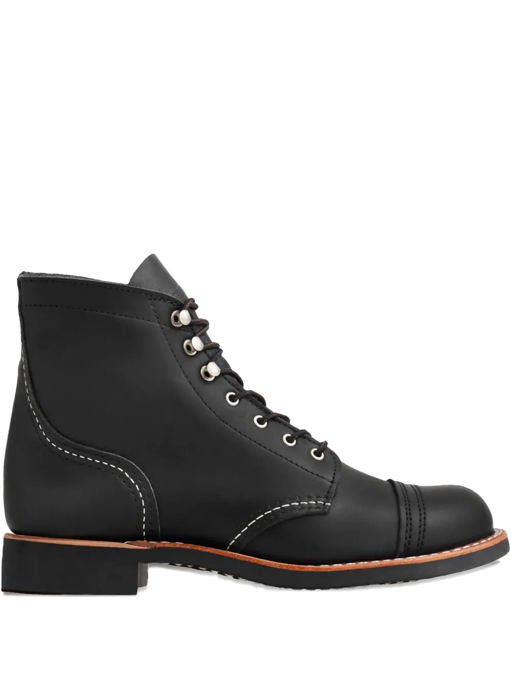 Red Wing Shoes Iron Ranger leather lace-up boots Black