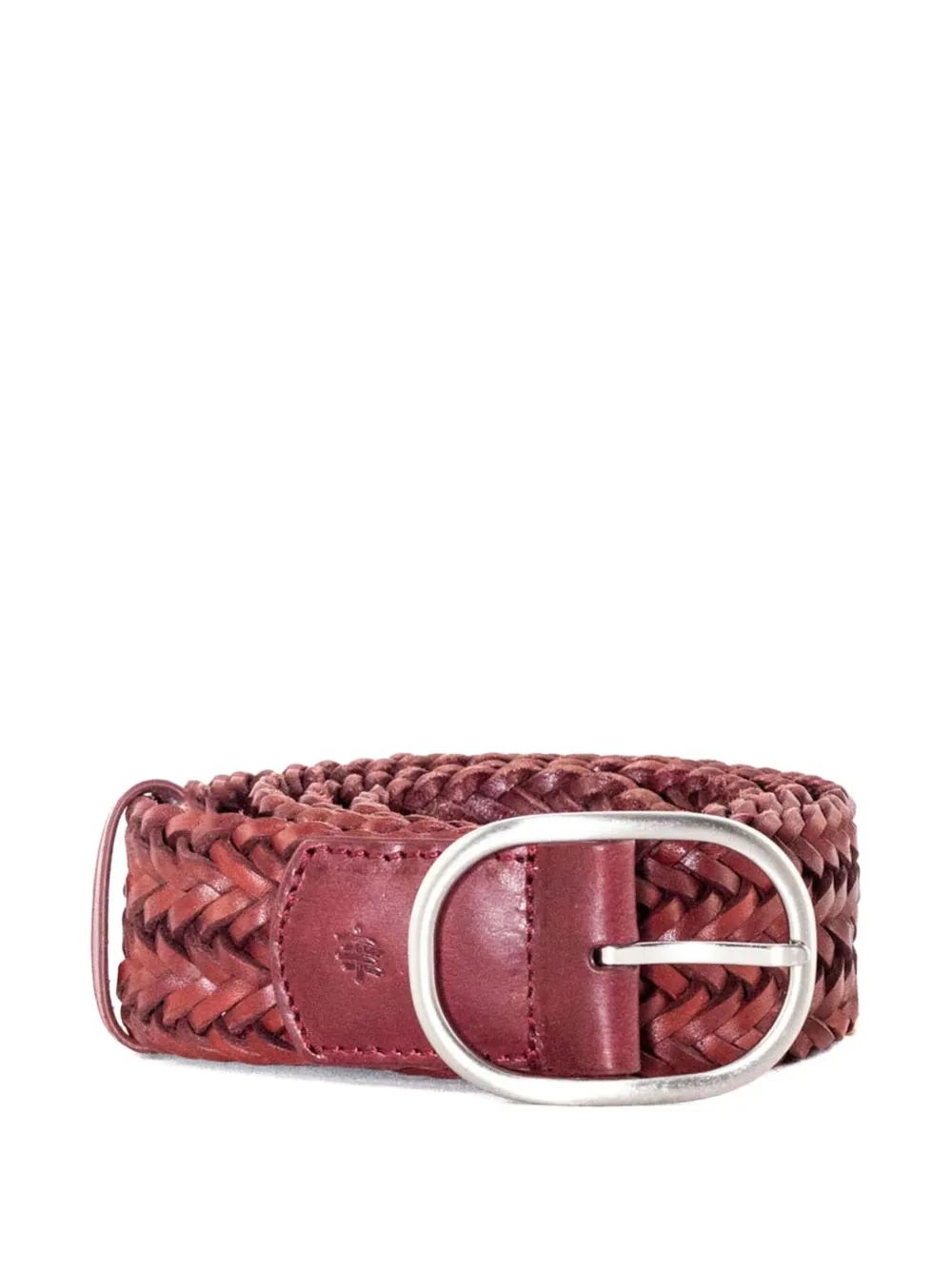 braided-leather belt