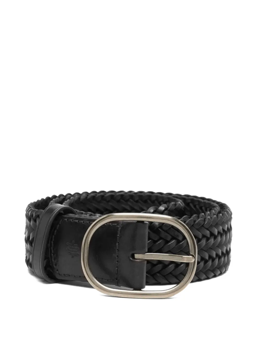 braided leather belt