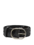 DRAGON DIFFUSION braided leather belt - Black
