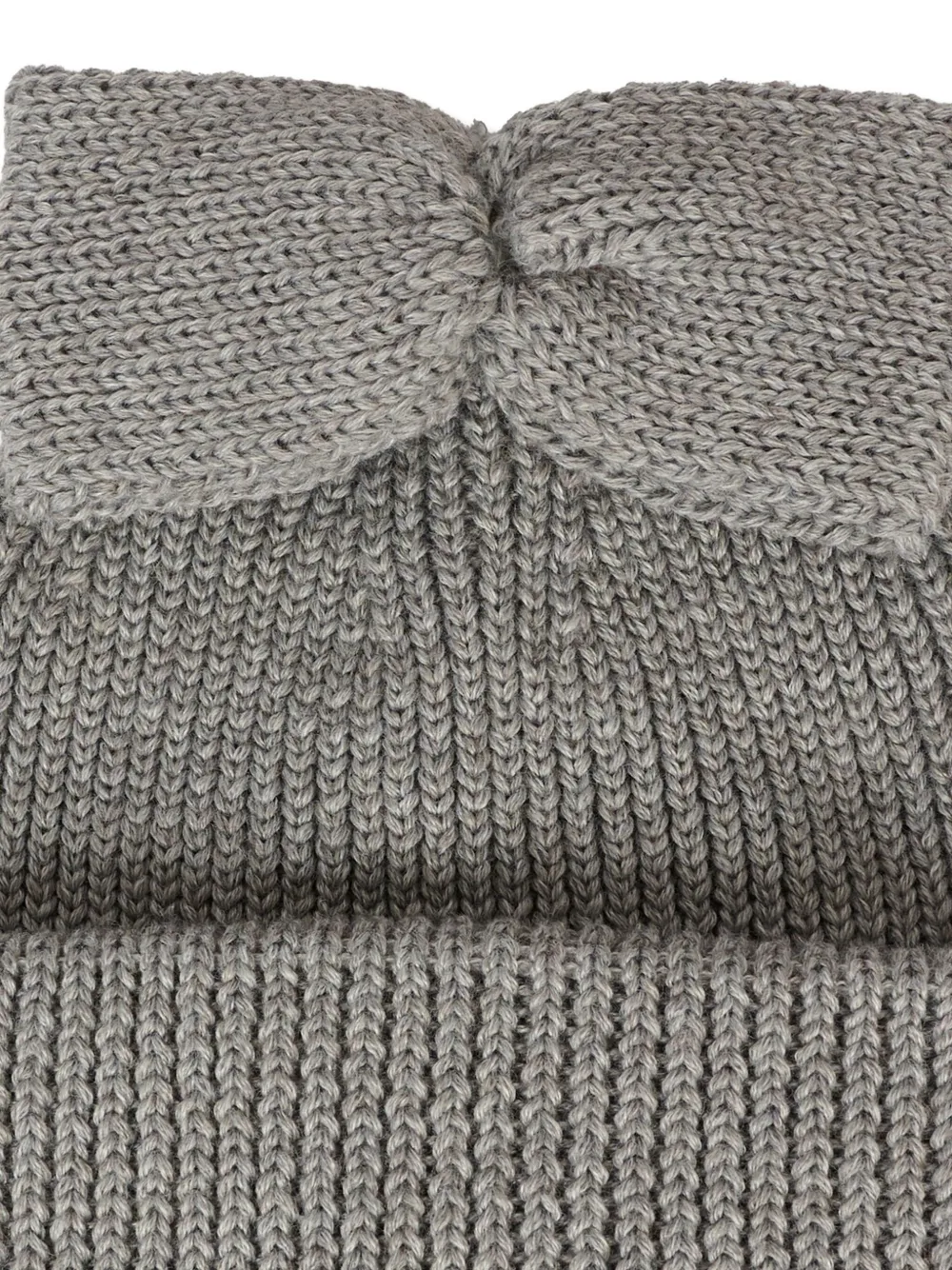 Simonetta bow-detail wool beanie - Grijs