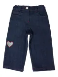 Simonetta heart-patch jeans - Blue