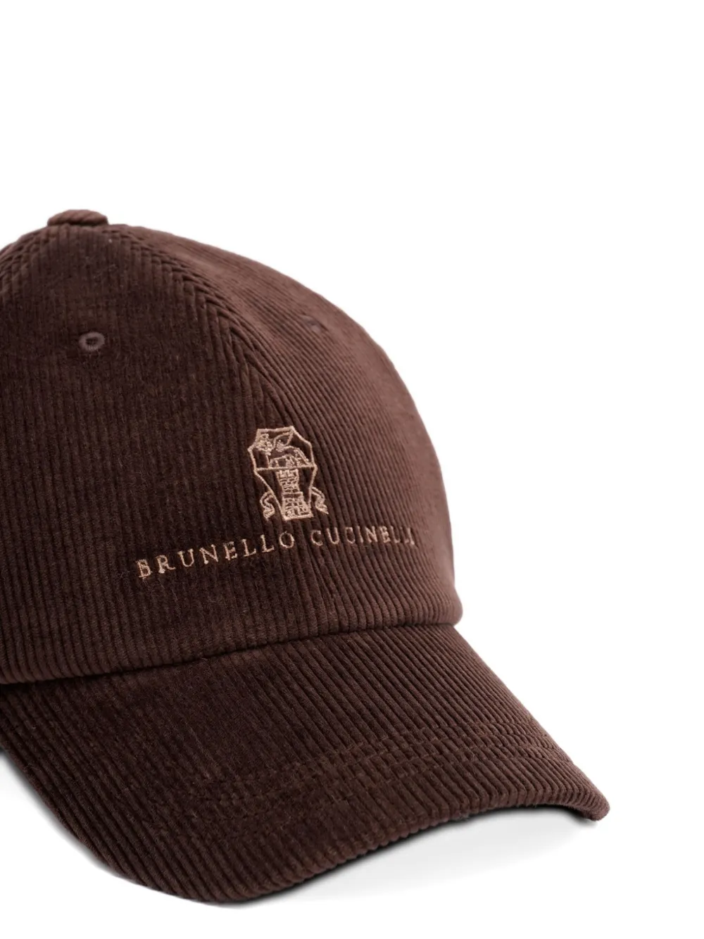 Brunello Cucinelli corduroy cap Bruin