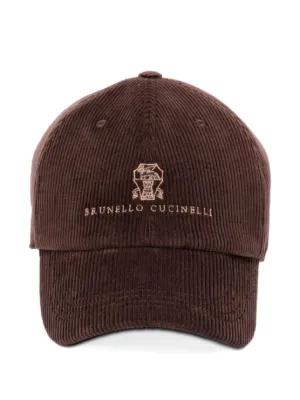 キャップ Brunello Cucinelli Cappello Baseball In Pelle Scamosciata Water-resistant baseball cap for Man in Khaki | Brunello