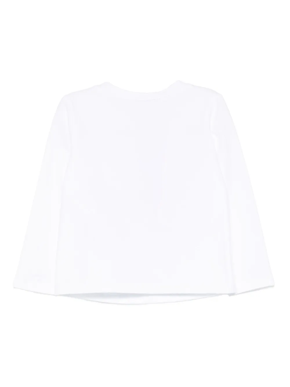 TWINSET Kids teddy-print long-sleeve T-shirt Wit