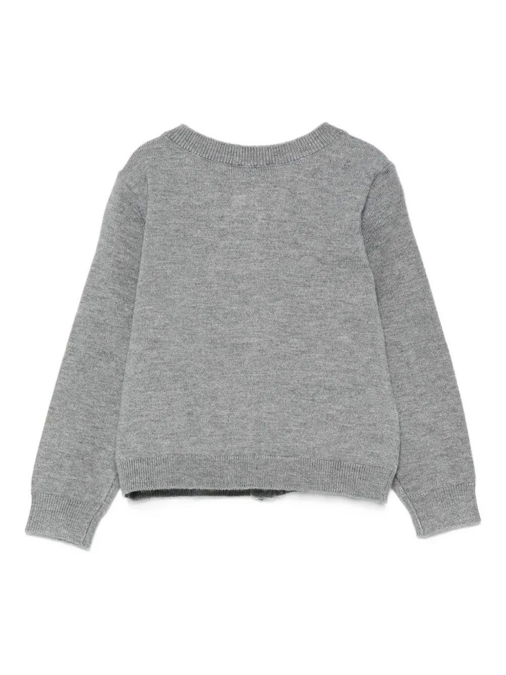 TWINSET Kids Vest met logo en knoopsluiting Grijs