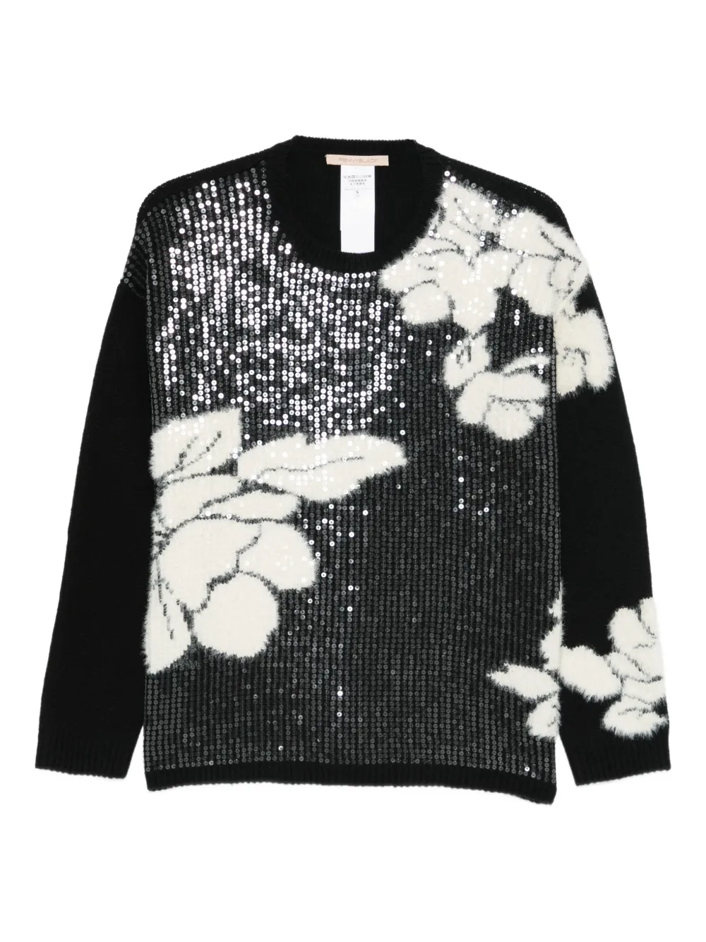 Pennyblack Gozedia sequin floral sweater - Schwarz