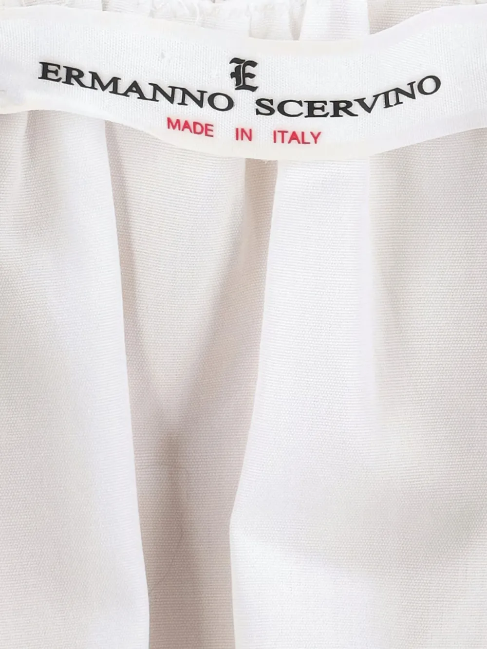 Pre-owned Ermanno Scervino Lace-insert Cotton Blouse In White