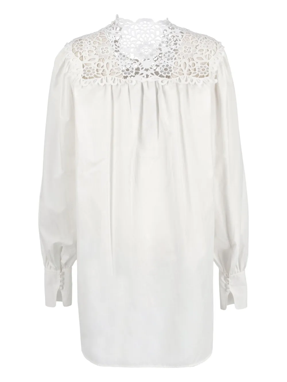 Ermanno Scervino lace-insert cotton blouse | Image 2