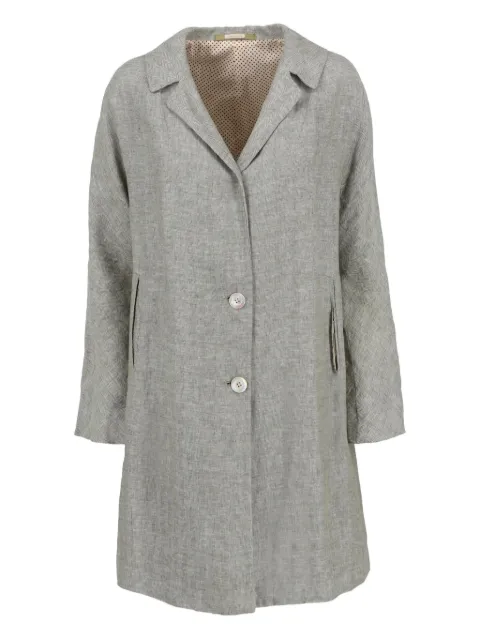 Massimo Alba pre-owned herringbone linen coat