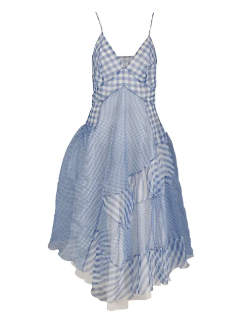 Ermanno Scervino gingham ruffled dress