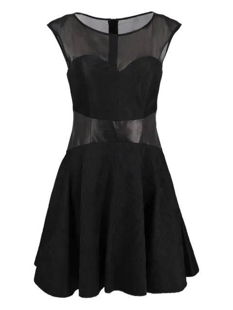 Vintage robe à empiècements contrastants