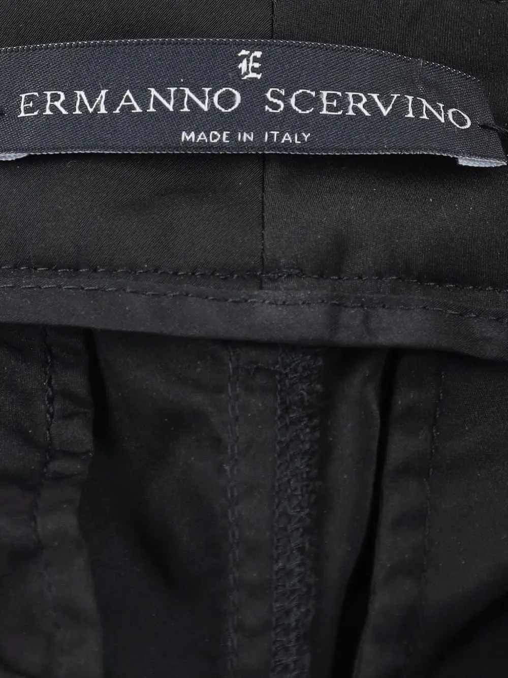 Pre-owned Ermanno Scervino Multi-pocket Elasticated Bottom Trousers In Black