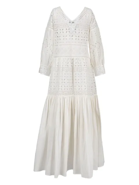 Ermanno Scervino pre-owned Sangallo lace puff sleeve dress