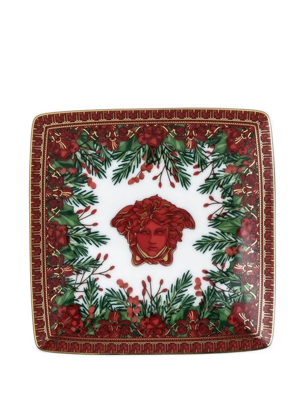 Versace medusa-print square dish (12cm x12cm) | Decorative Trays & Plates | Image 2
