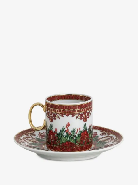 Versace floral-pattern espresso cup