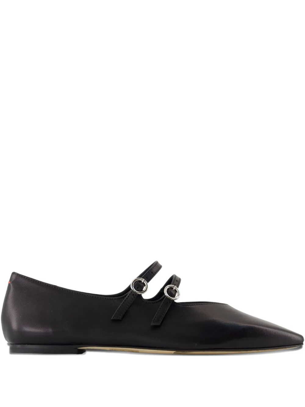 Aeyde double-strap pointed-toe flats | Black | Image 1