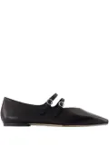 Aeyde double-strap pointed-toe flats - Black