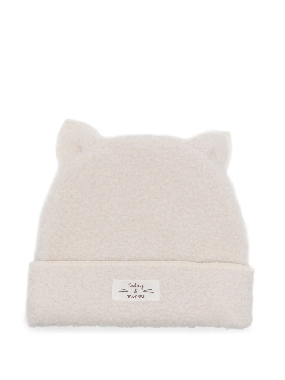 TEDDY & MINOU Muts met kattenoren Beige