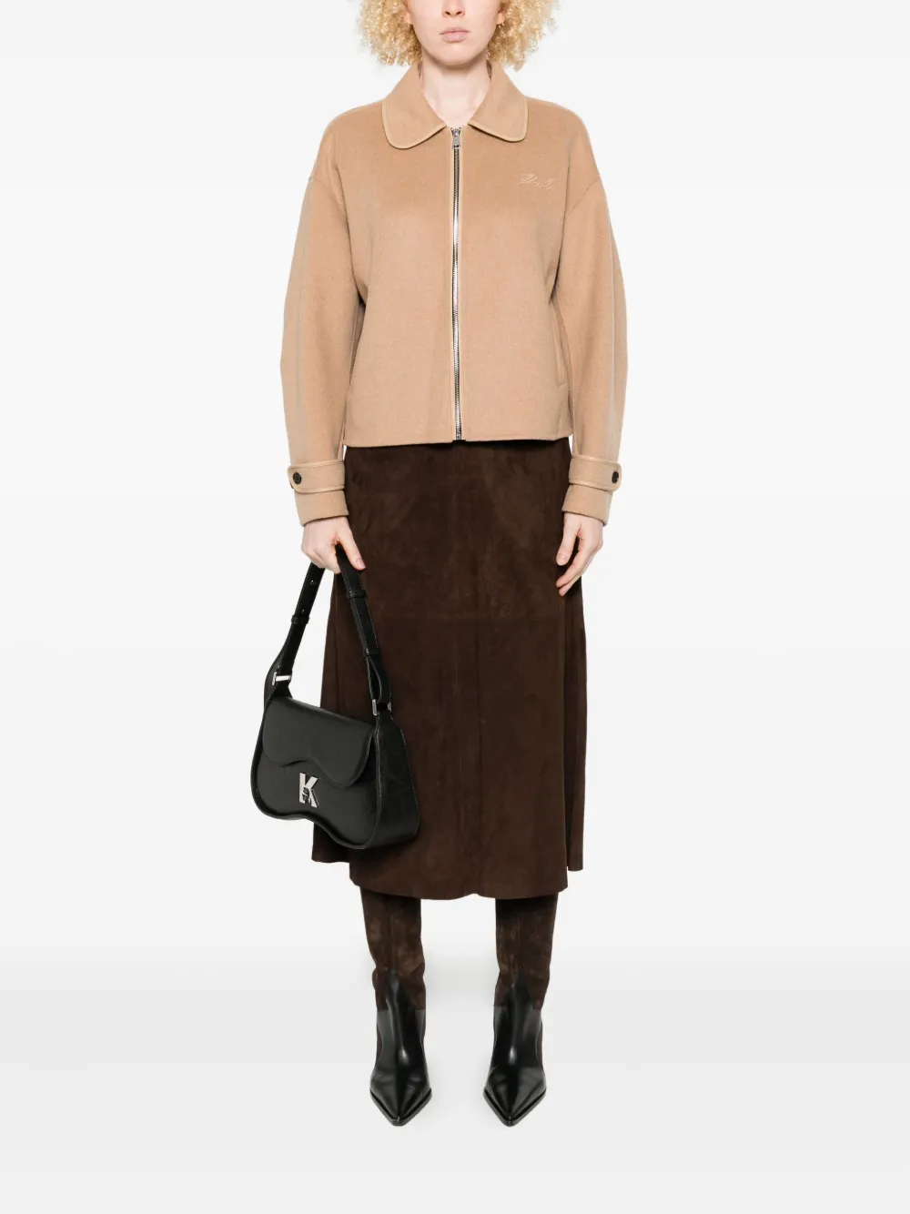 Karl Lagerfeld Jack met rits Beige
