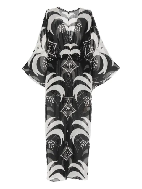 Johanna Ortiz Spiritual Healers cape-sleeve maxi dress