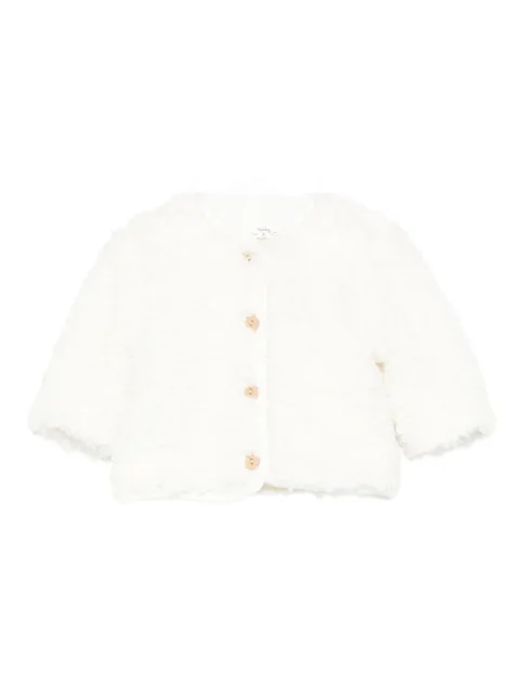 TEDDY & MINOU fleece textured button jacket