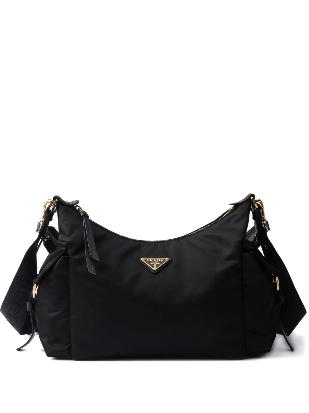 Prada large Explore padded-handle shoulder bag Zwart