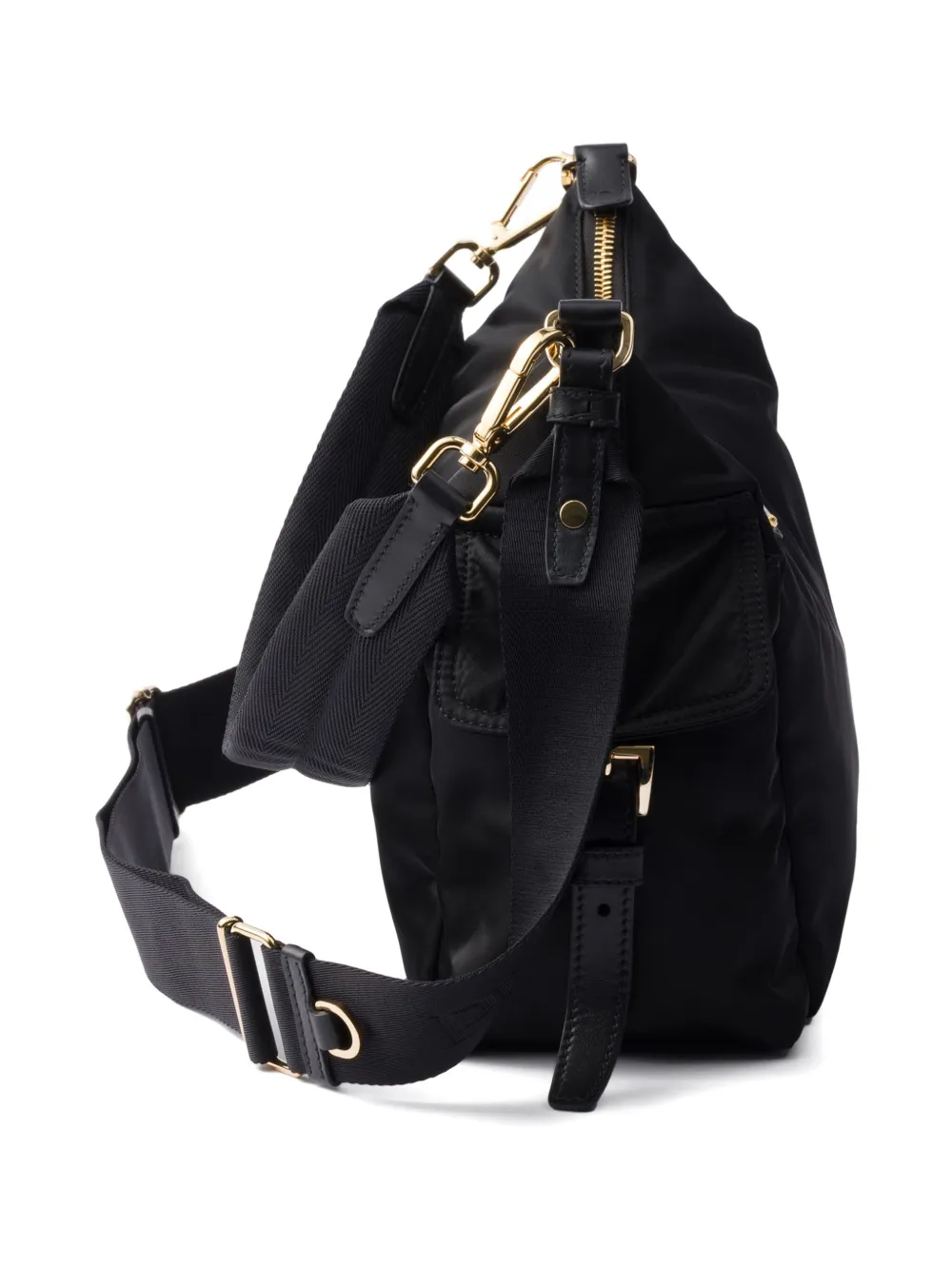 Prada large Explore padded-handle shoulder bag Zwart