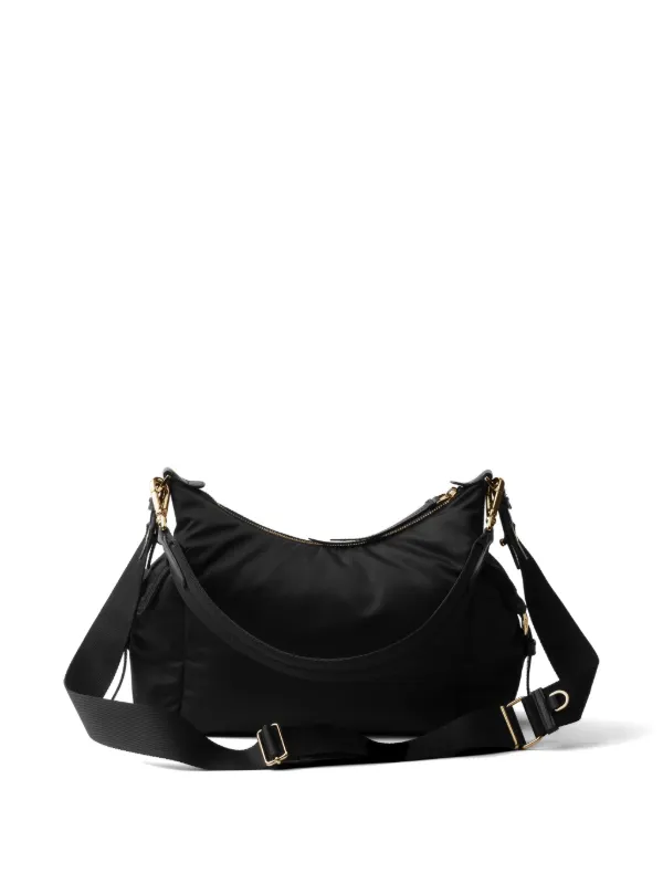 Prada Explore Large Re-nylon And Leather Bag | Black | FARFETCH