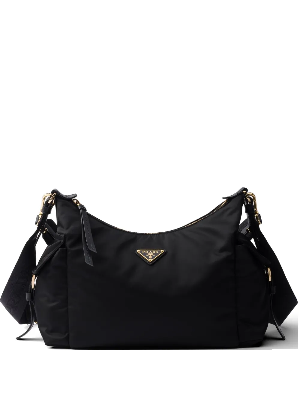 Prada large Explore padded-handle shoulder bag - Black