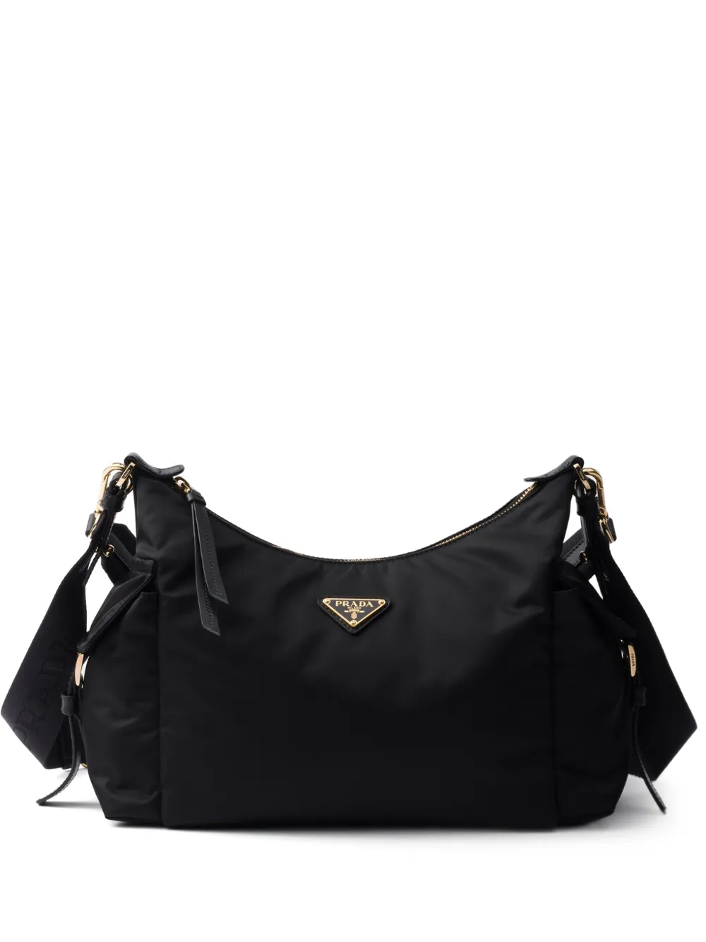 Prada large Explore padded-handle shoulder bag - Nero