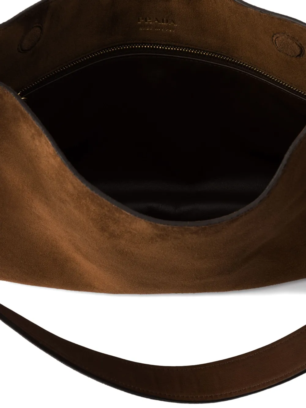 Prada Etude Shoulder Bag In Brown