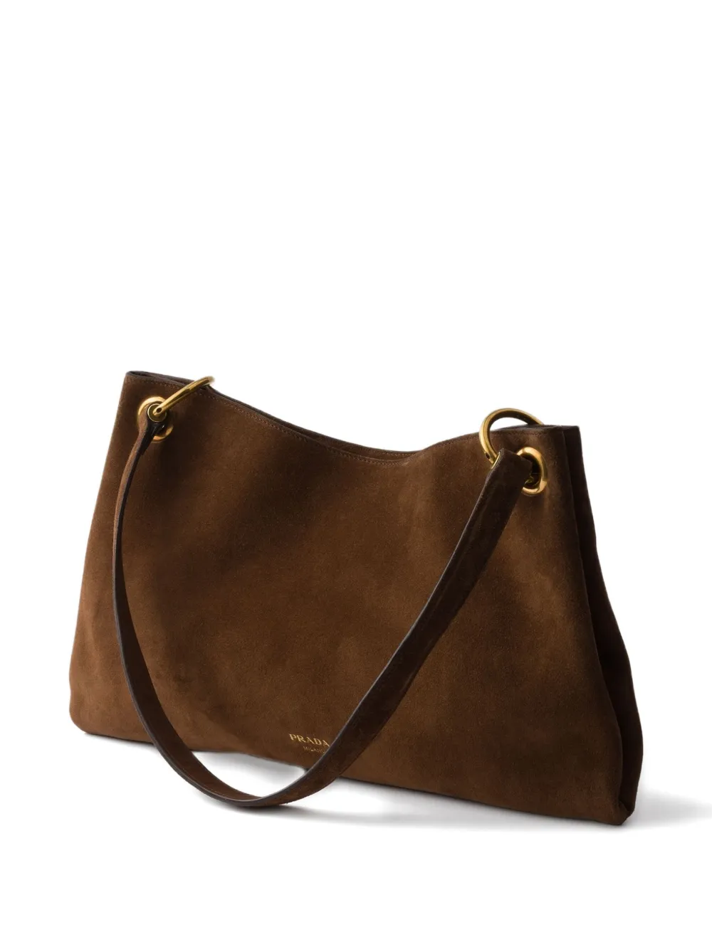 Prada Etude Shoulder Bag In Brown