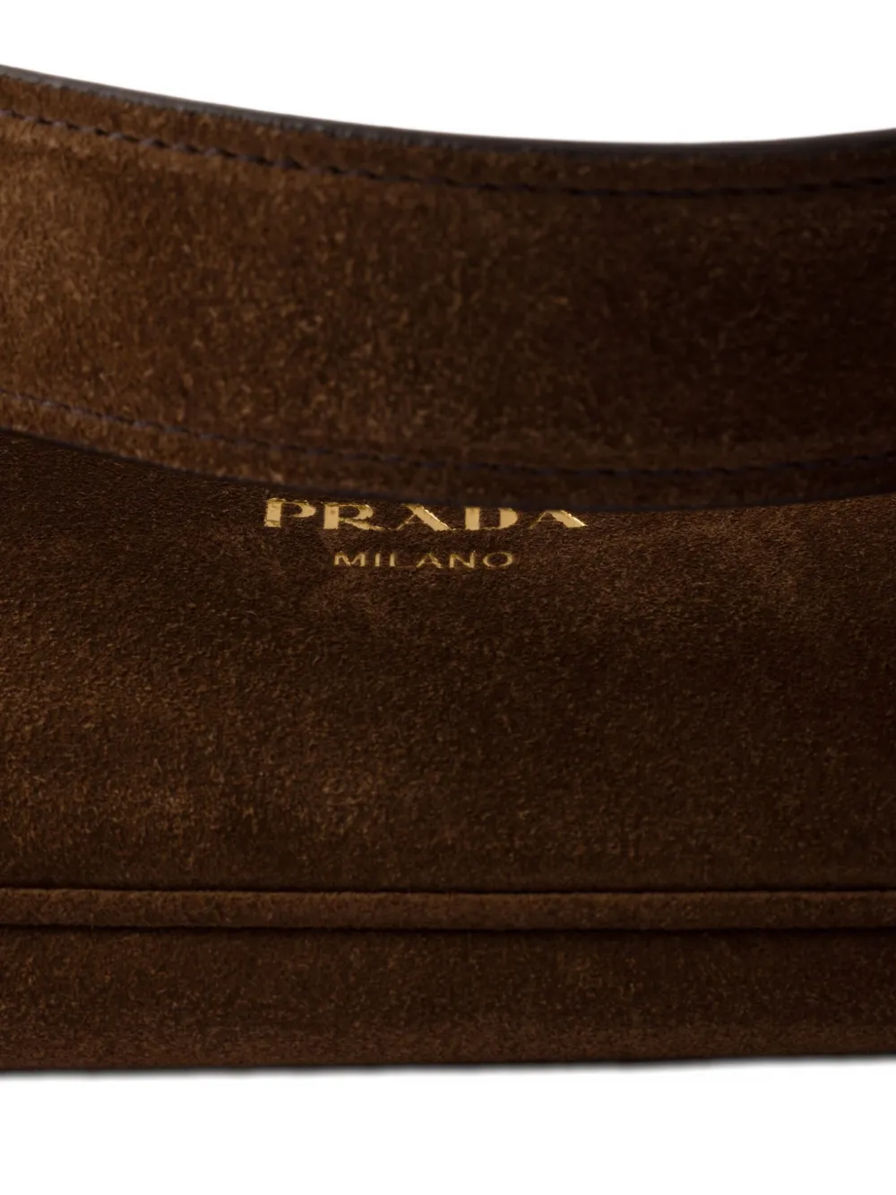 Prada Etude Shoulder Bag In Brown