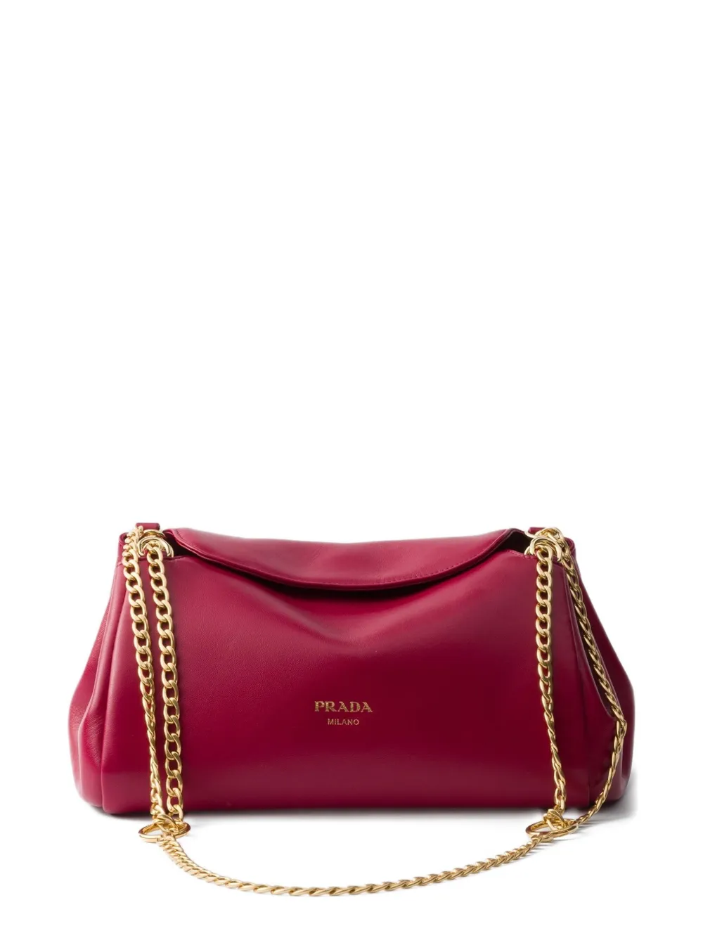Prada Tumulte Small Leather Shoulder Bag In Red