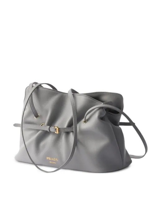 Prada small Dada leather tote bag