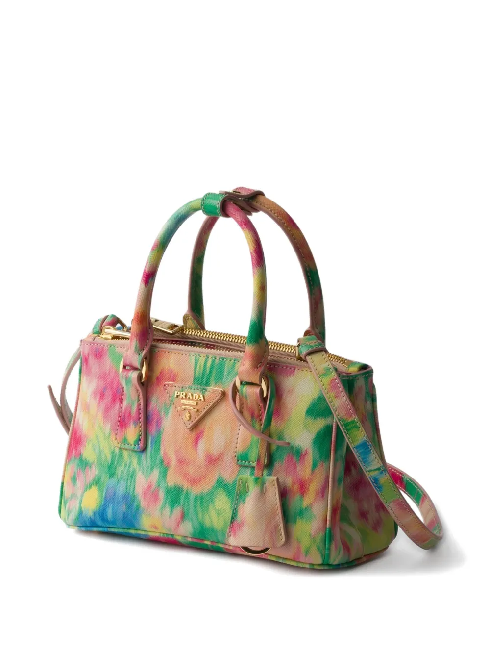 Prada Galleria mini-tas Groen