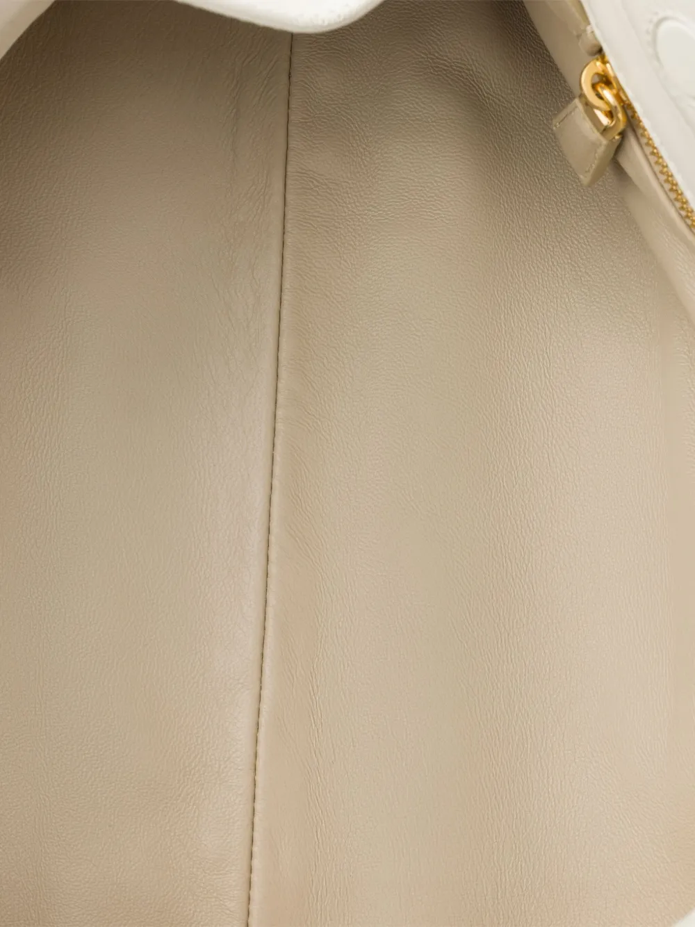 Prada Enchaîné leren schoudertas met kettingband Wit