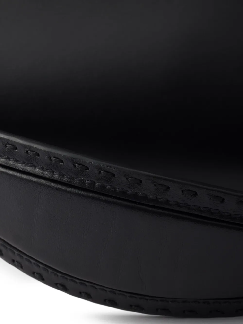 Prada Enchaîné medium leren schoudertas Zwart