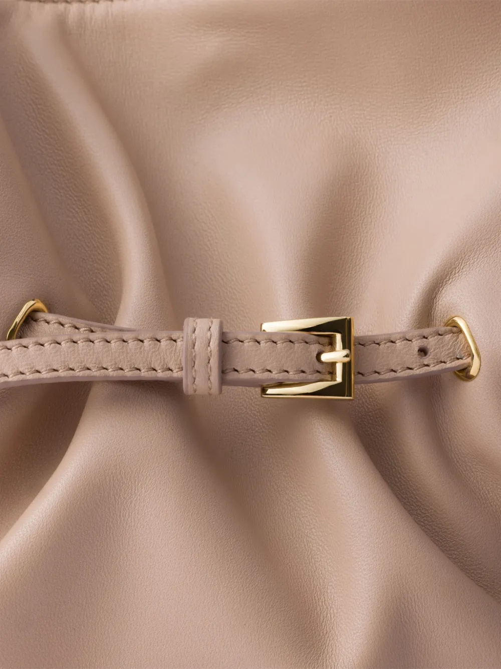 Prada Womens Powder Small Dada Leather Shoulder Bag In Neutral