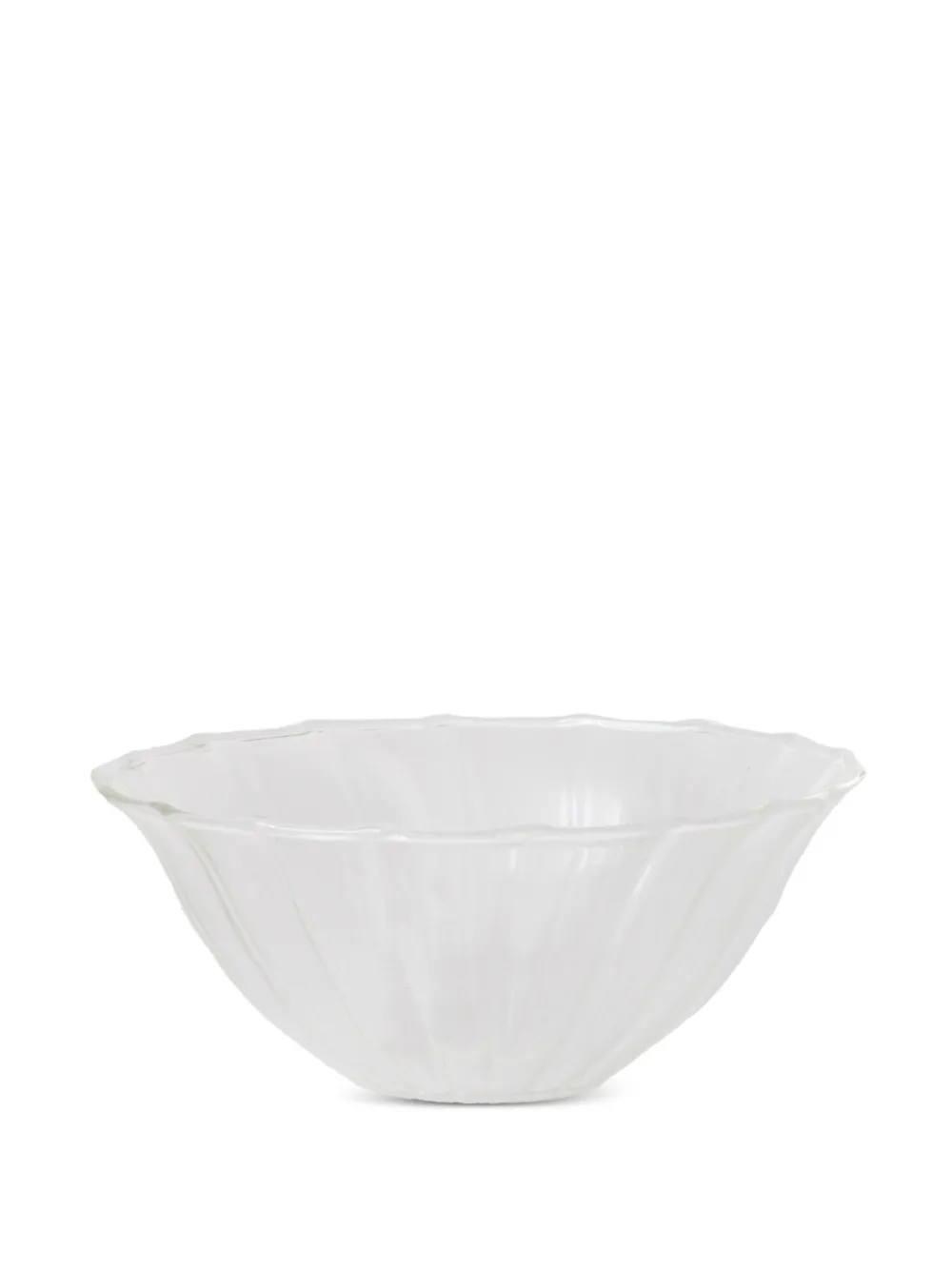 Sophie Lou Jacobsen Le Verre Bonbon Glass Bowl Set In White