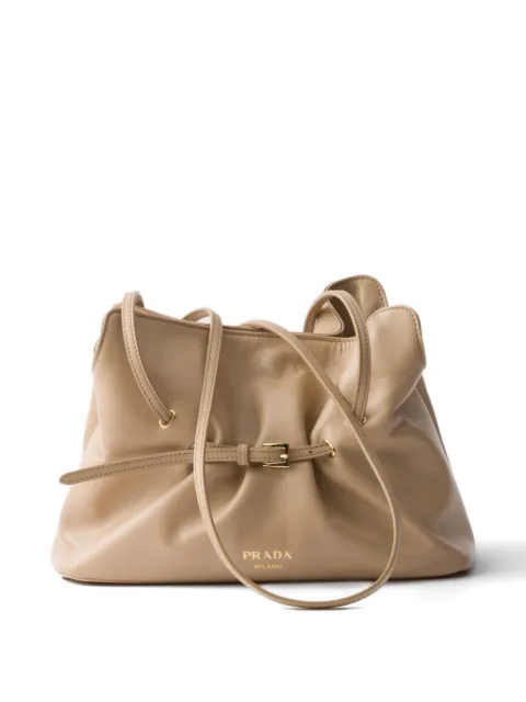 Prada small Dada leather tote bag