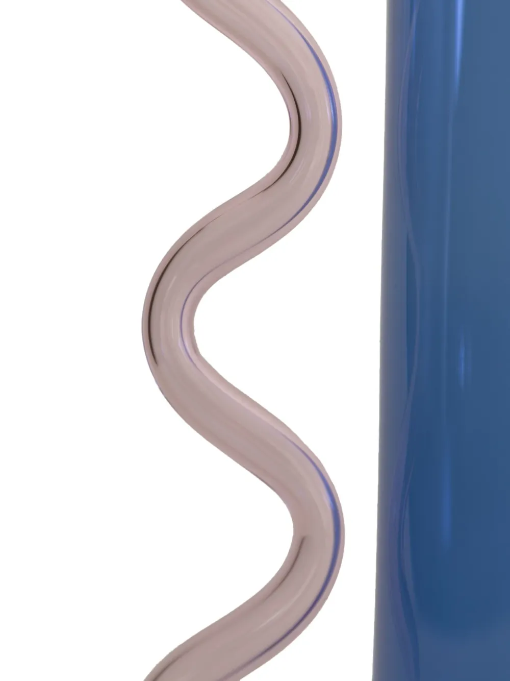  Sophie Lou Jacobsen Wave-handle Glass Pitcher - Blue 