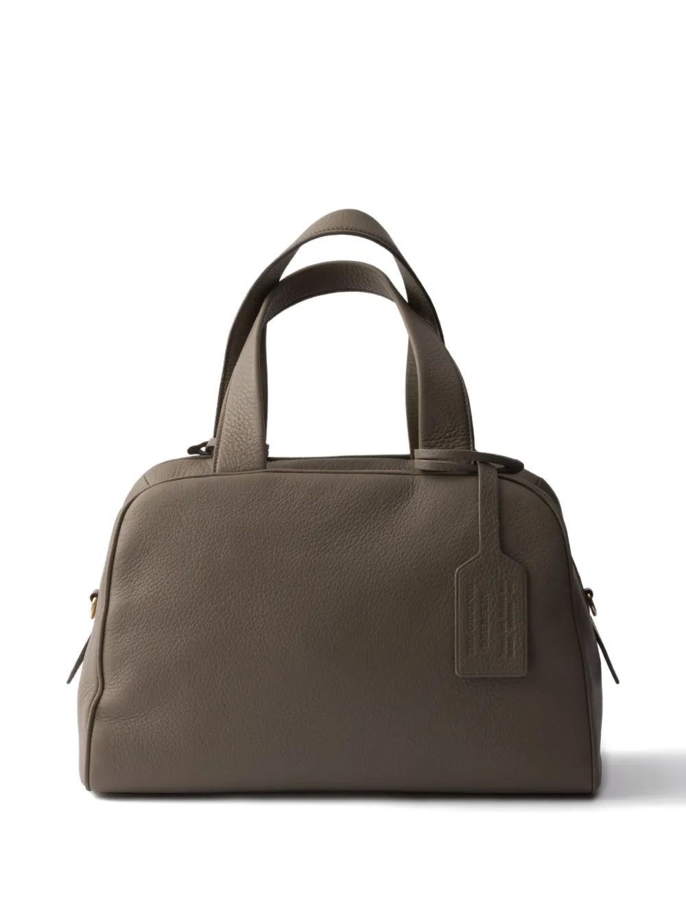 Prada Leren shopper - Grijs