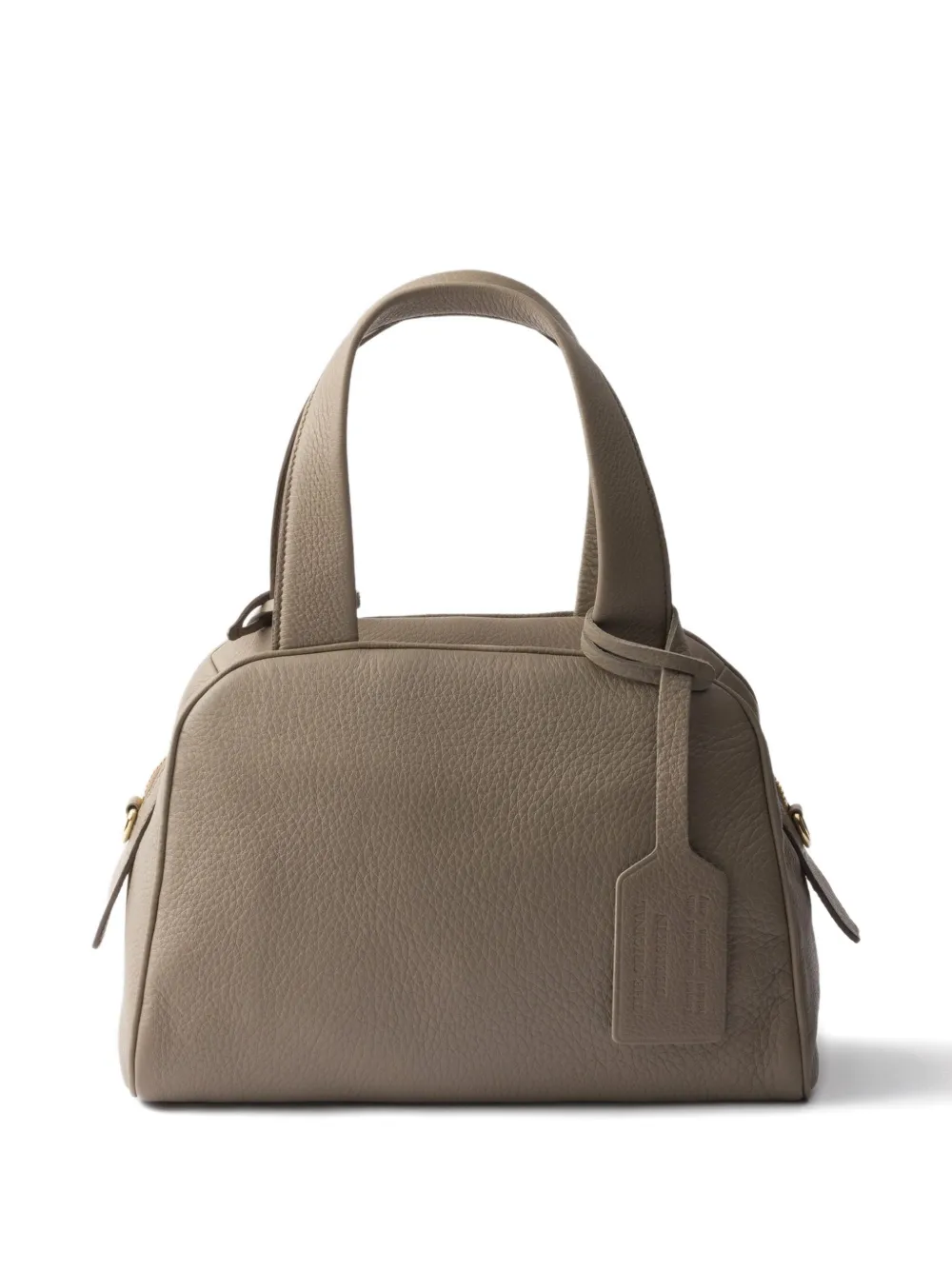 Prada Medium leren shopper - Grijs