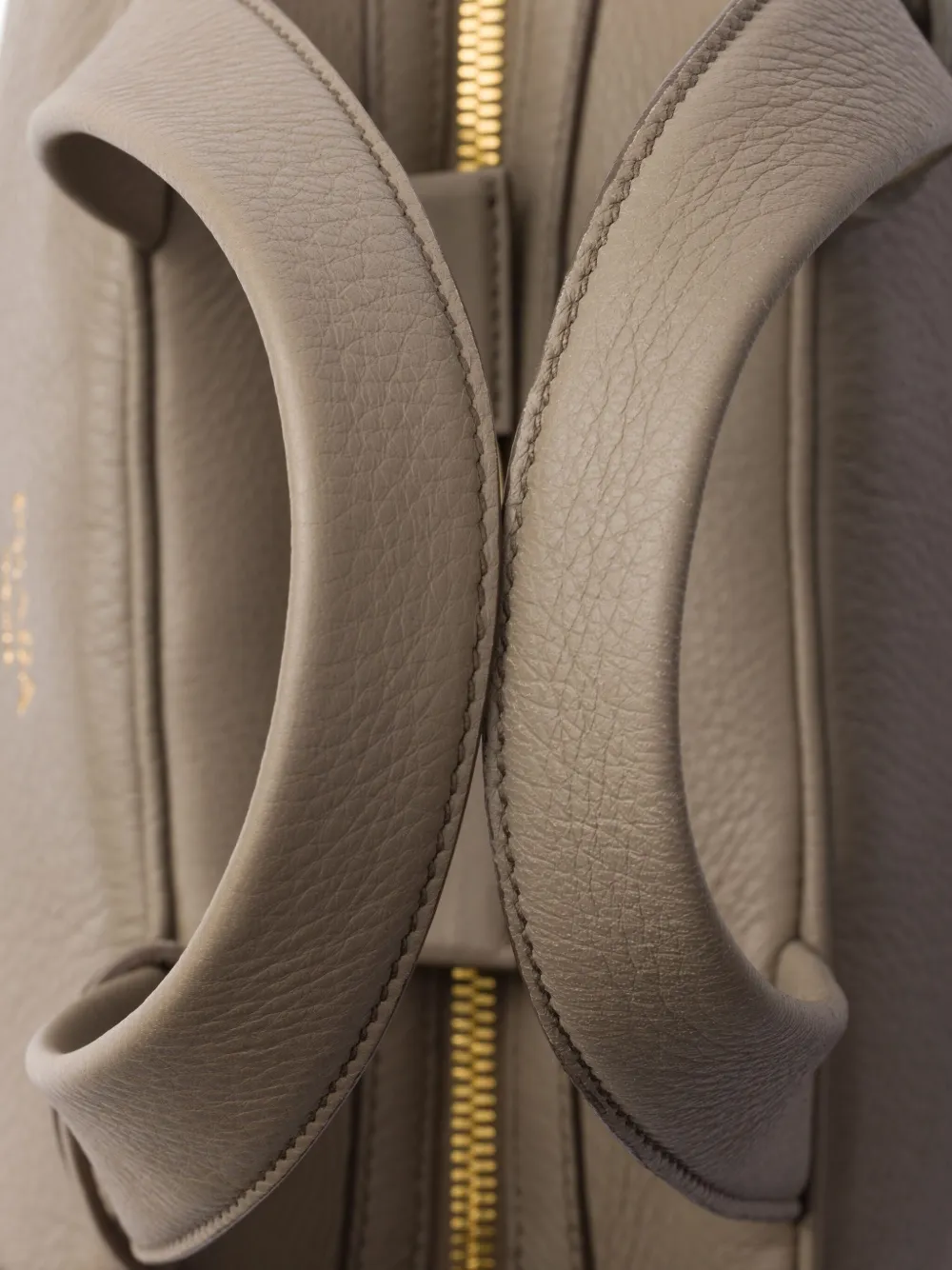 Prada Medium leren shopper Grijs