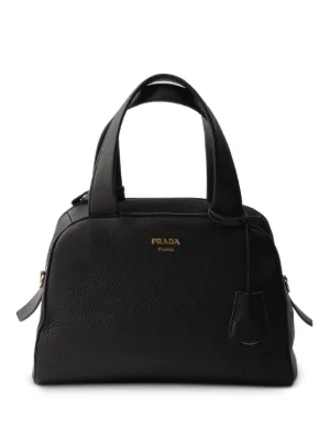 Prada サフィアーノレザー キーホルダー | ブラック | FARFETCH JP
