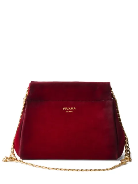 Prada mini Enchaîné chain-strap logo-lettering shoulder bag