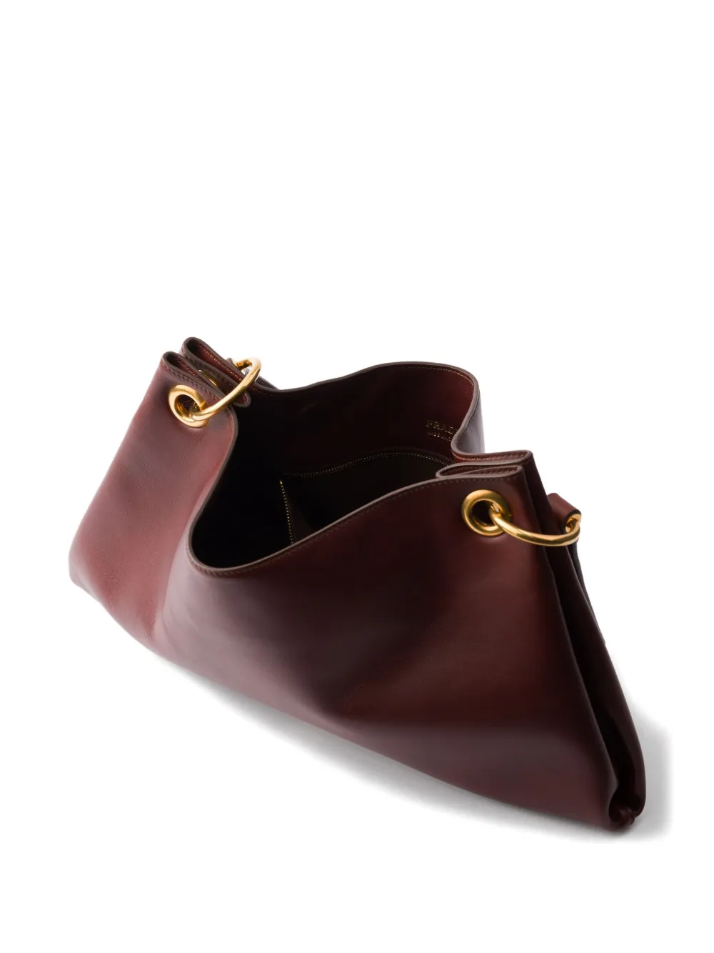 Prada Large Etude Shoulder Bag In Brown
